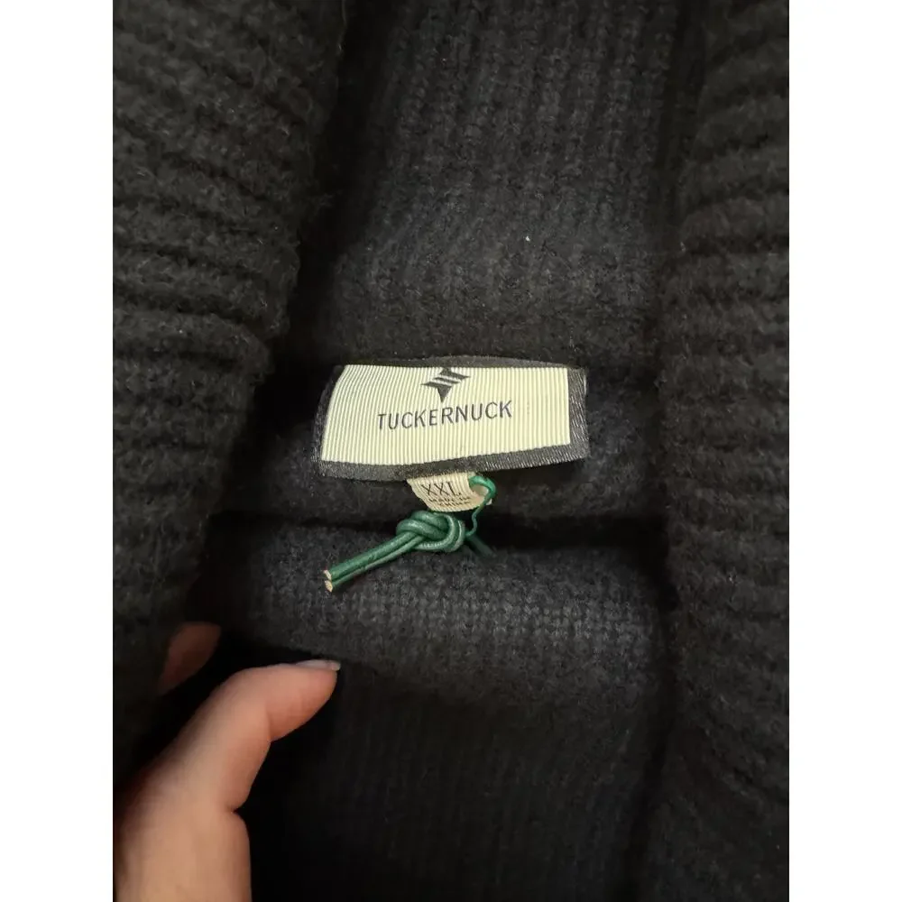 Tuckernuck Off Shoulder Wool Sweater Black Size XXL NEW